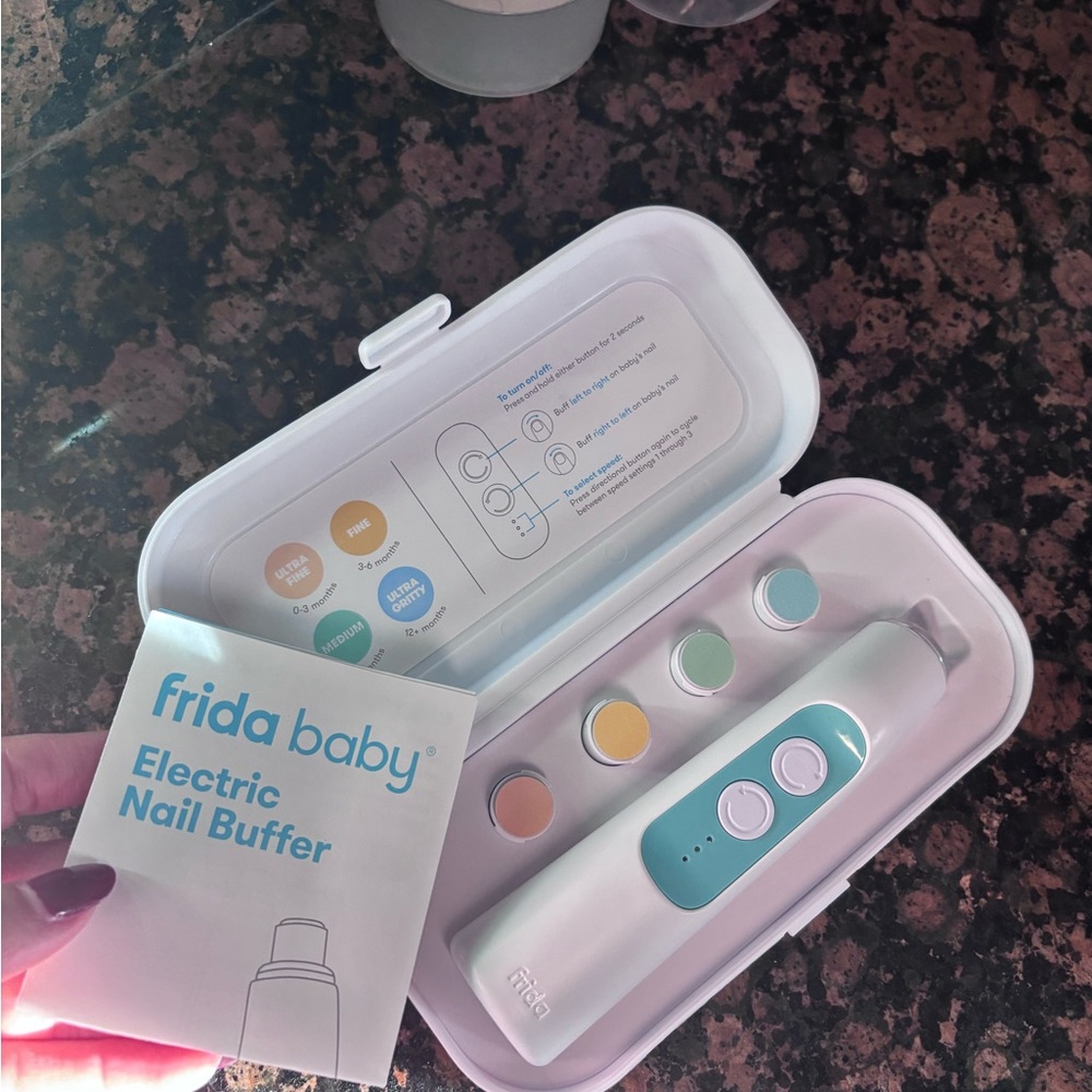 Frida Baby Electric Nail Buffer - Blue and White